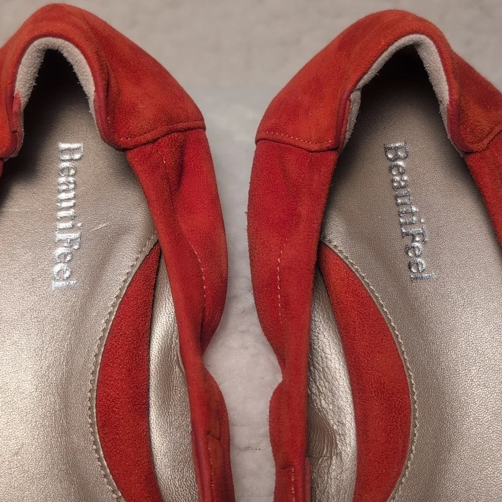 Beautifeel Mary Women's Slip -On  Red Leather shoe - Picture 8 of 13